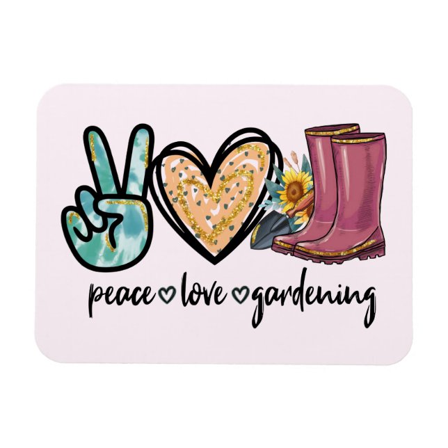 Ímã Jardinagem do Amor pela Paz (Horizontal)