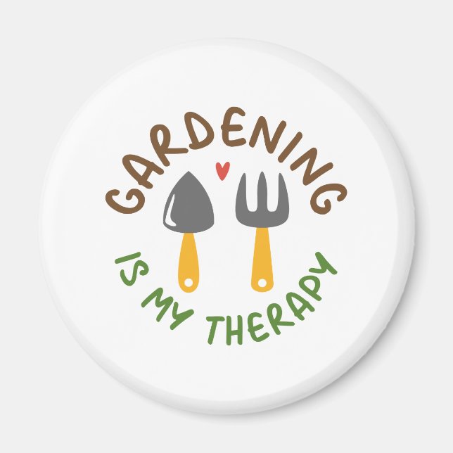 Imã Jardinagem É Minha Terapia (Frente)