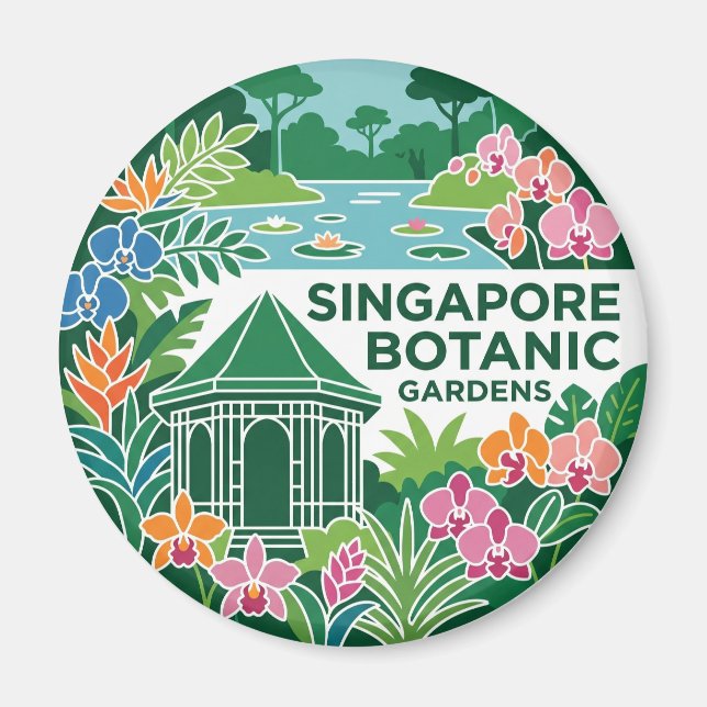 Imã Jardins Botânicos de Singapura Singapura (Frente)