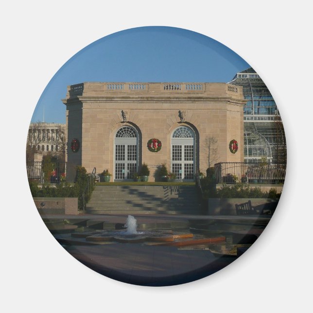 Imã Jardins Botânicos no Natal em Washington DC (Frente)