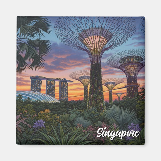 Imã Jardins da Baía de Singapura (Frente)
