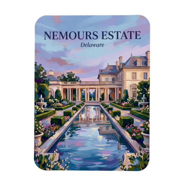 Ímã Jardins da Propriedade Nemours EUA (Vertical)