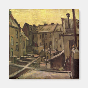 Imã Jardins de casas antigas por Vincent van Gogh