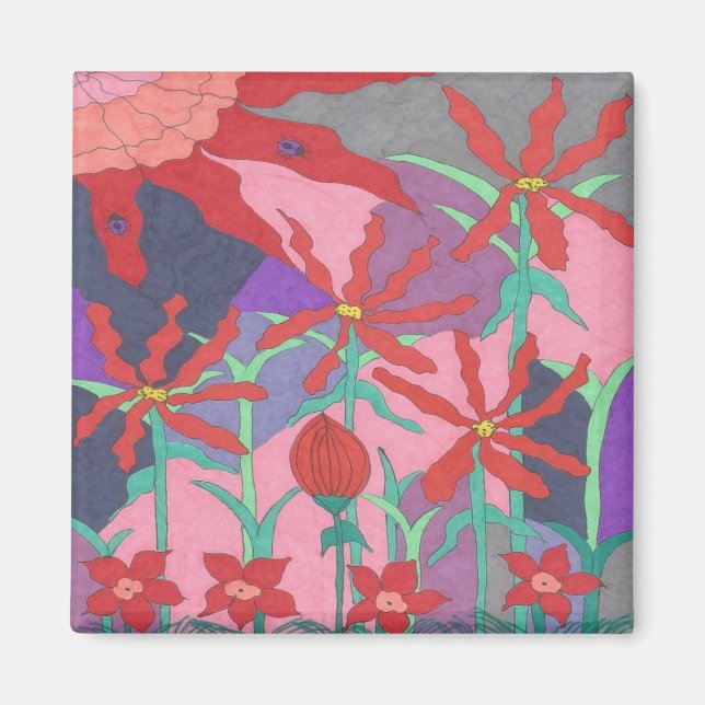 Imã Jardins de Verão à Noite (Frente)