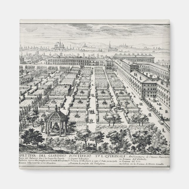 Imã Jardins do Quirinale, de Li Giardini di Rom (Frente)