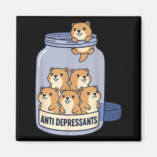 Imã Jarra Antidepressiva de Tatu Engraçada para Menino