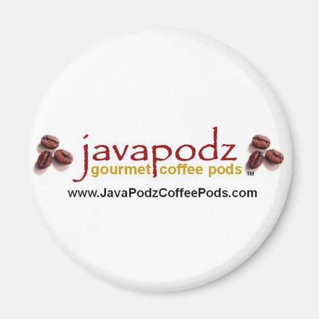Imã Java Podz Round Magnet (Frente)