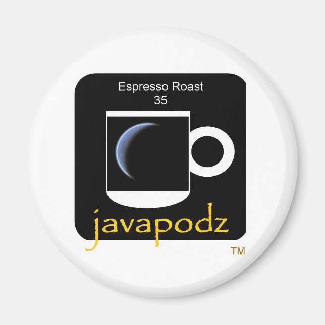 Imã JavaPodz Collectible Espresso Roast Frig Mag (Frente)