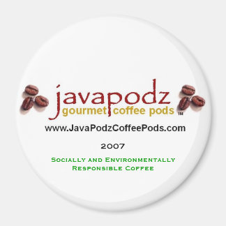 Imã JavaPodz Collectible "Green" 2007 Refrigerator Mag