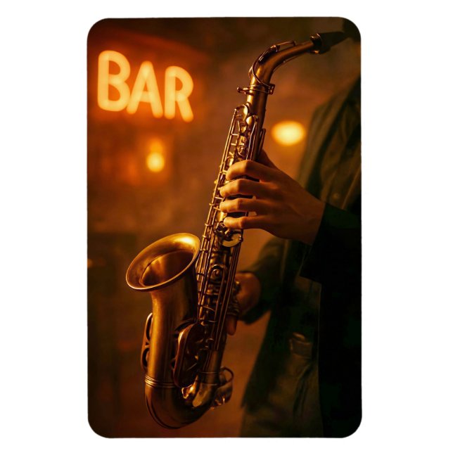Ímã Jazz em Luzes de Bar (Vertical)