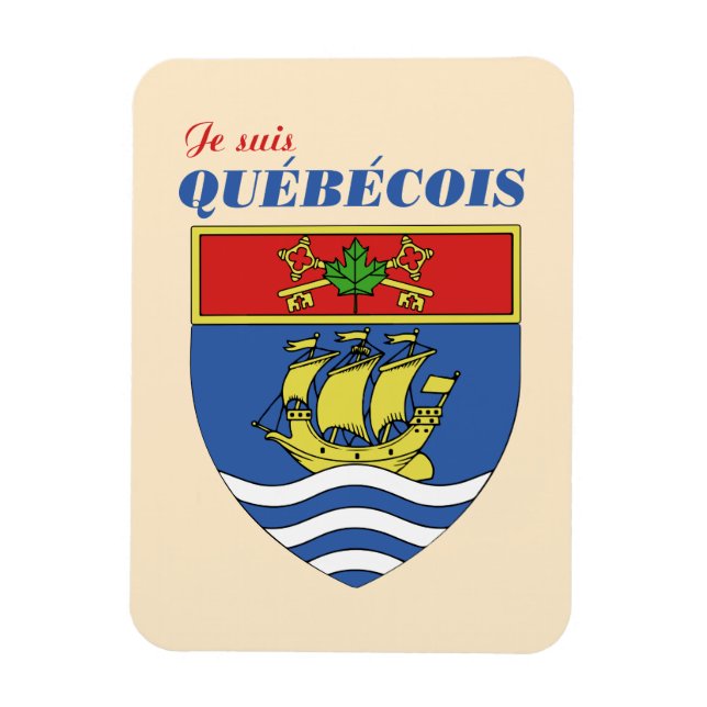 Ímã Je suis Quebecois (Vertical)