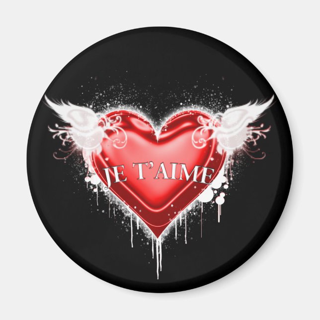 Imã Je t'aime (Eu te amo) (Frente)