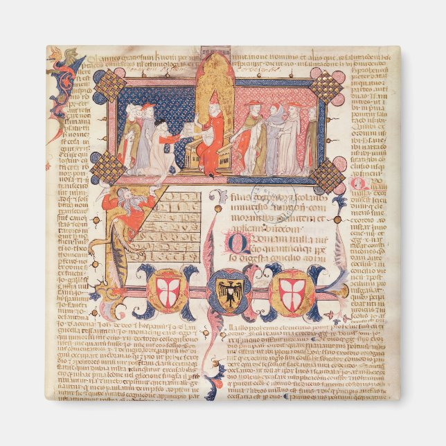 Imã Jean Andre apresenta seu trabalho ao Papa Clement  (Frente)