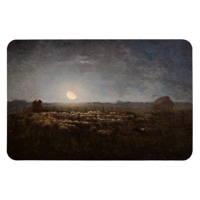 Ímã Jean-Francois Millet - Orelha, Lua 1872 (Horizontal)