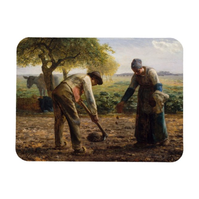 Ímã Jean-Francois Millet - Potato Planters (Horizontal)