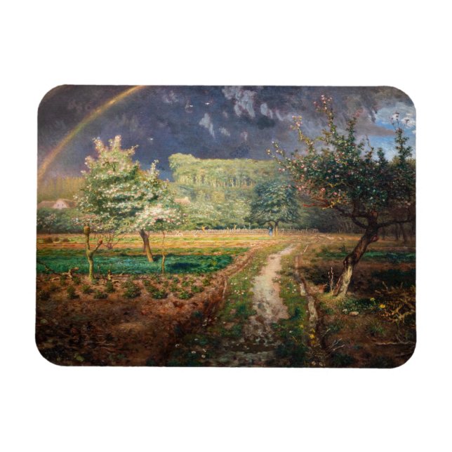 Ímã Jean-Francois Millet - Primavera em Barbizon (Horizontal)
