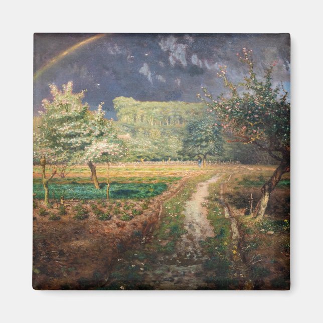 Imã Jean-Francois Millet - Primavera em Barbizon (Frente)