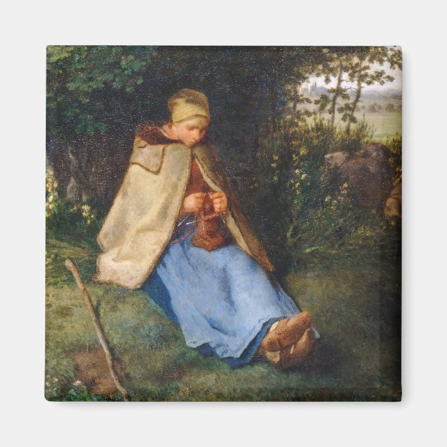 Imã Jean-Francois Millet - The Knitter (Frente)