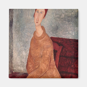 Imã Jeanne Hebuterne em uma ligação em ponte amarela