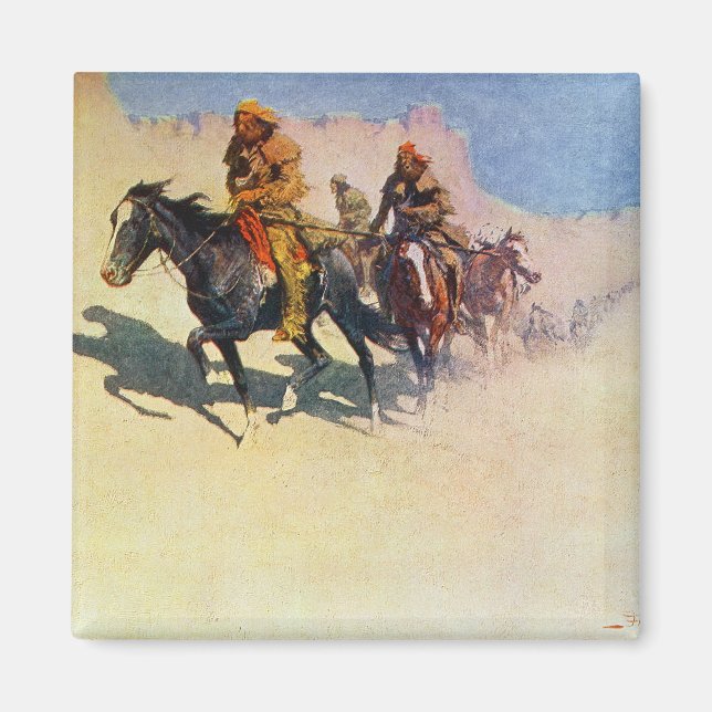 Imã Jedediah Smith fazer seu caminho através do desert (Frente)