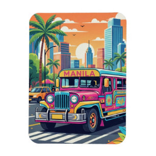Ímã Jeepney em Manila Filipinas Viagem