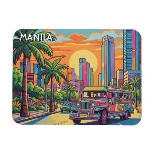 Ímã Jeepney em Manila Filipinas Viagem