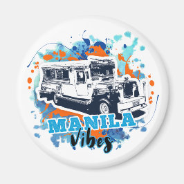 Imã Jeepney Manila Vibes Blue Orange