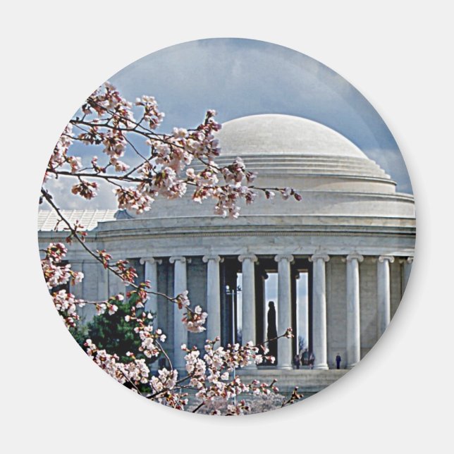 Imã Jefferson Memorial - Cherry Blossoms (Frente)