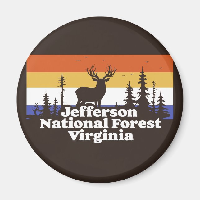 Imã Jefferson National Forest Virginia (Frente)