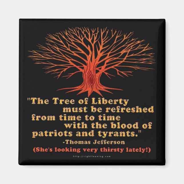 Imã Jefferson Tree of Liberty (Frente)