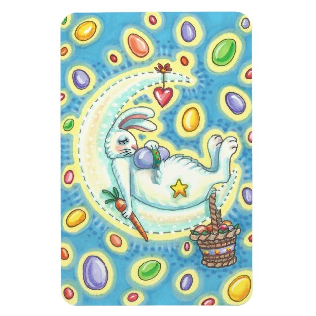 Ímã JELLY BEAN DREAMS EASTER BUNNY MAGNET Retângulo Lg (Vertical)
