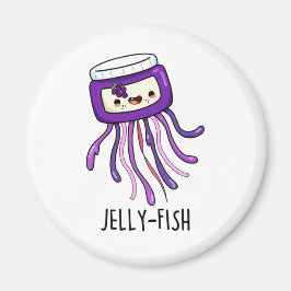 Imã Jelly Jar Pun Engraçado Jelly