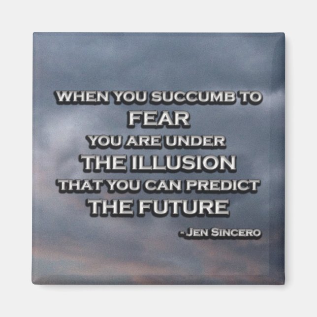 Imã Jen Sincero Badass Motivational Quote Magnet (Frente)