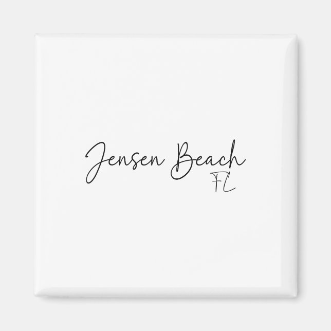 Imã Jensen Beach Flórida Ca Retro  (Frente)