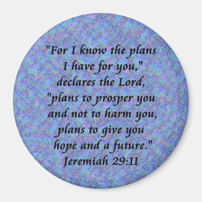 Imã jeremiah 29-11 (Frente)