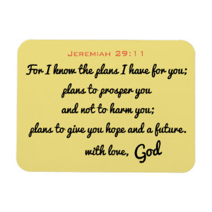 Ímã Jeremiah 29:11 Magnet