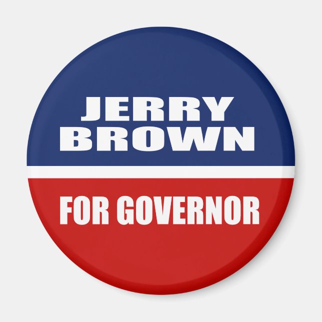 IMÃ JERRY BROWN PARA GOVERNADOR (Frente)