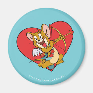 Imã Jerry Mouse vestido de Namorados Cupido