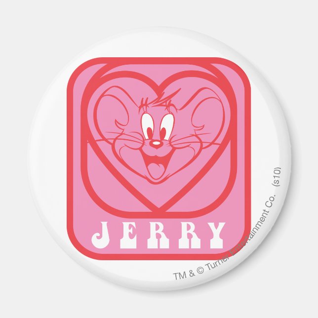 Imã Jerry Pink Hearts (Frente)