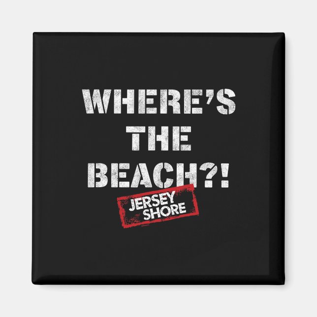 Imã Jersey Shore - Onde fica a Praia  (Frente)