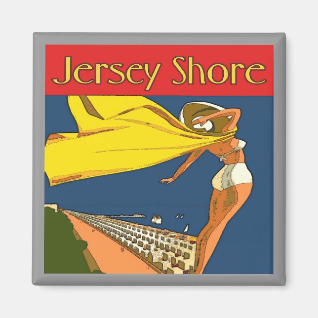 Imã Jersey Shore Vintage (Frente)