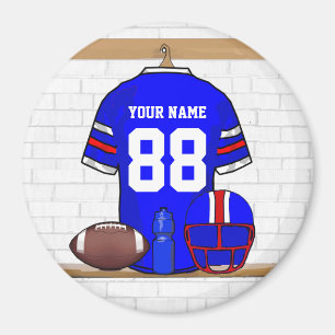 Imã Jersey Vermelho Branco Personalizado