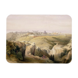 Ímã Jerusalem do Monte das Oliveiras, o 8 de abril de