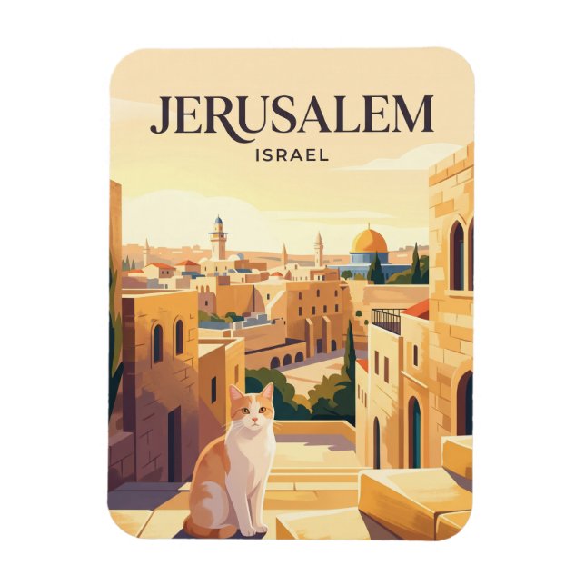 Ímã Jerusalém Israel (Vertical)