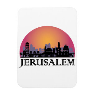 Ímã Jerusalém Skyline - Israel Viagem