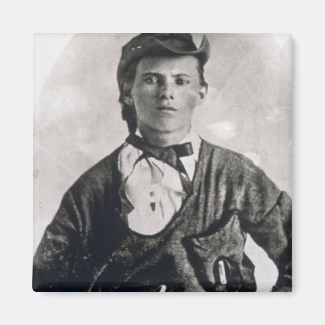 Imã Jesse Woodson James (foto b/w) (Frente)