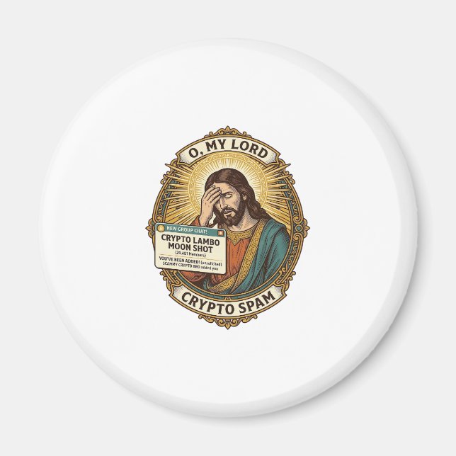 Imã Jesus Adicionou Spam Crypto Grupo de Chat Irritaçã (Frente)