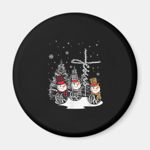 Imã Jesus ama  Jesus Faith Hope Love Snowman
