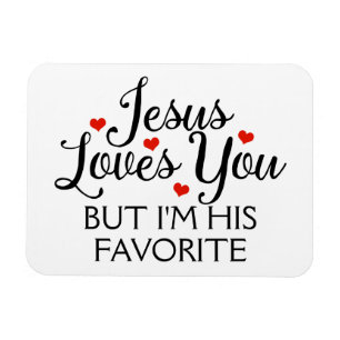 Ímã Jesus ama-o slogan engraçado favorito