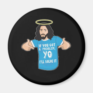 Imã Jesus Camisa Cristã Engraçado Meme Eu Resolverei